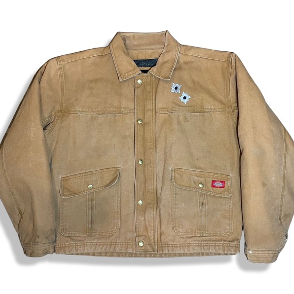 STASHHOUSE Shooting Range UpCycled Dickies Blanket Lined Work Jacket - Picture 2 of 8